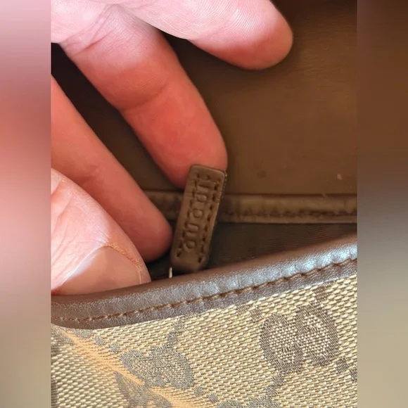 Vintage Gucci, Jackie O Bag GG Supreme Canvas & Brown Leather Bag UNISEX - Picture 10 of 13